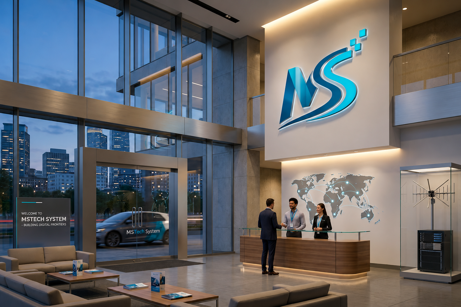 MS Tech System corporate lobby